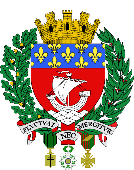 Holiday apartments to rent in Paris, France - Paris Coat of Arms